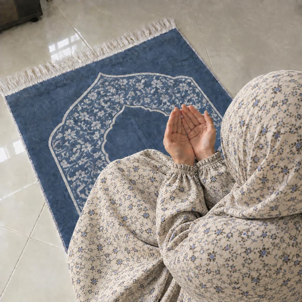 Al-Fatima Classic Soft Finish Lawn Namaz Chadar - Warm Sand Dunes